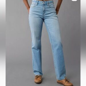 American Eagle Super High Rise Straight Size 12 long